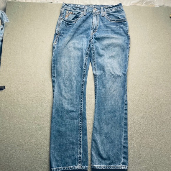 Ariat Other - Ariat Men Jeans Cotton 32/34 M4 Low Rise Boot Cut Medium Wash Western 10012136